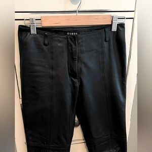 VINTAGE!!! GUESS Black leather pants size 0